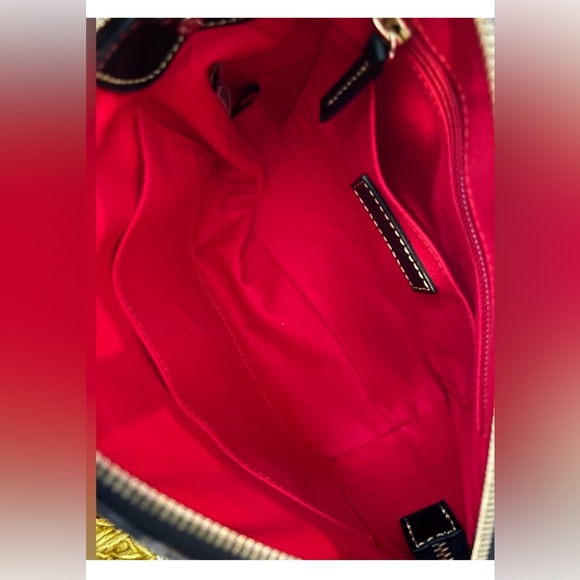 Dooney Bourke Handbag Crossbody Satchel Multicolor DB Logo Purse Rainbow Dooney - Picture 6 of 10